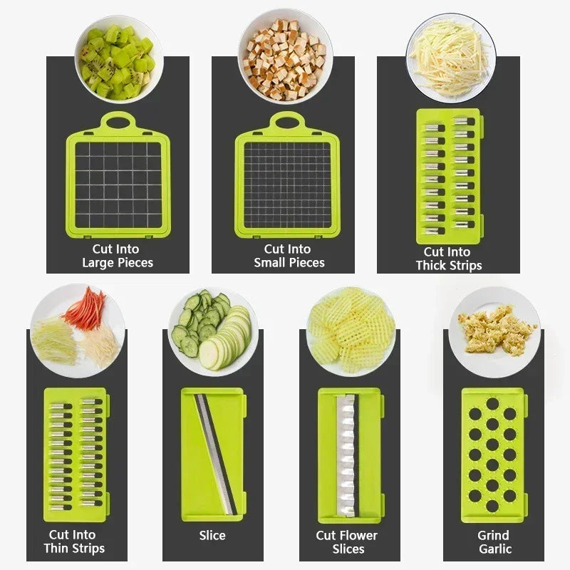 Kitchen Wizard: Multifunctional Vegetable Chopper for Quick Meal Prep