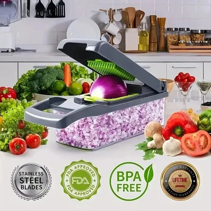 Kitchen Wizard: Multifunctional Vegetable Chopper for Quick Meal Prep