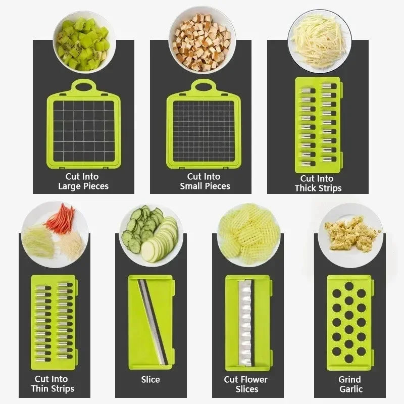 Kitchen Wizard: Multifunctional Vegetable Chopper for Quick Meal Prep