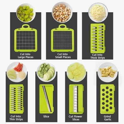 Kitchen Wizard: Multifunctional Vegetable Chopper for Quick Meal Prep
