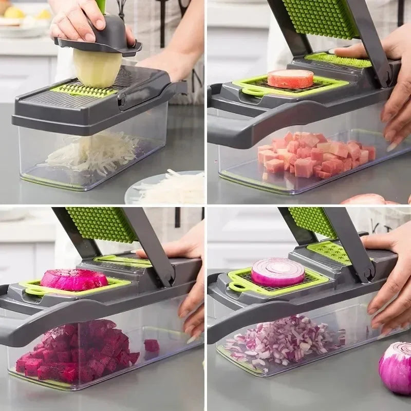 Kitchen Wizard: Multifunctional Vegetable Chopper for Quick Meal Prep