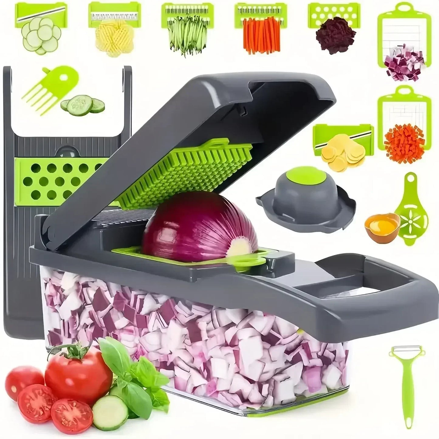 Kitchen Wizard: Multifunctional Vegetable Chopper for Quick Meal Prep