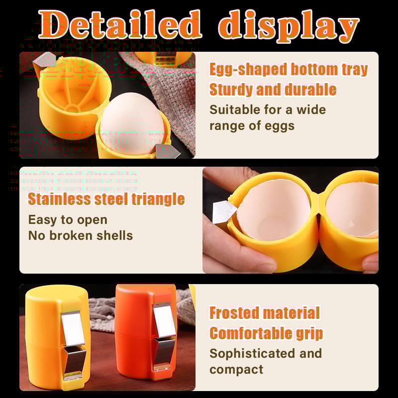 🔥2024 SALE - No Mess Easy Egg Opener